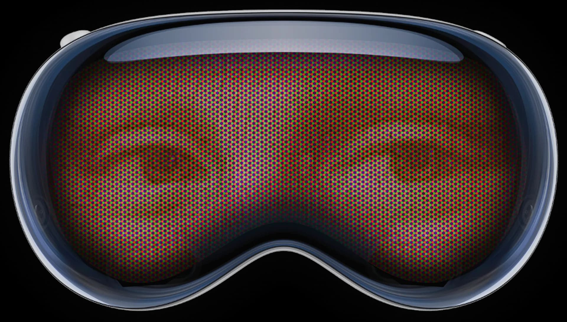 VR headset eyes closeup